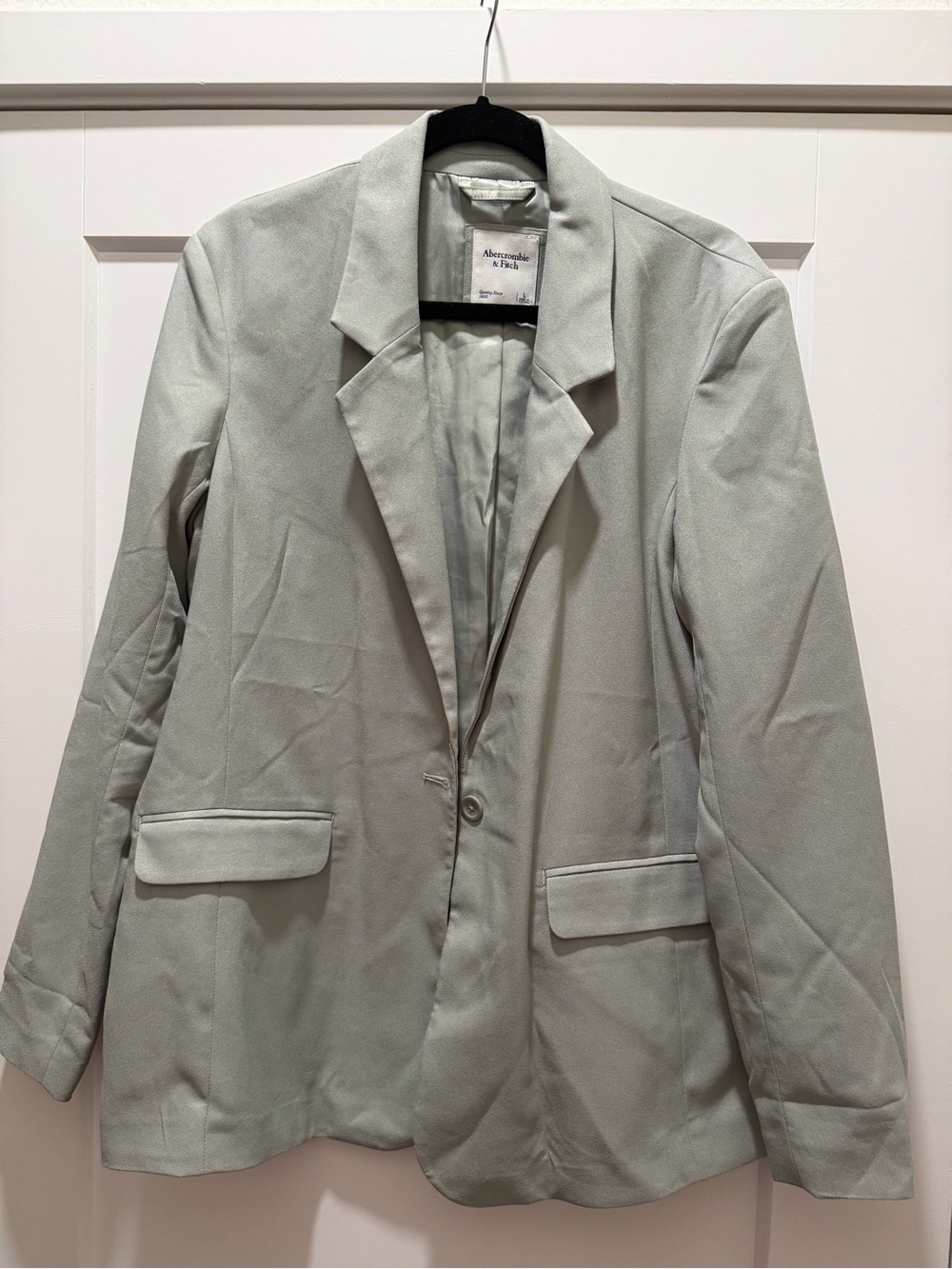 Abercrombie & Fitch Women's Light Green Blazer Jacket